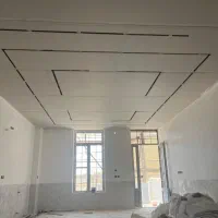 کناف پی وی سی تایل60×60رنگ آمیزی|خدمات پیشه و مهارت|آبادان, |دیوار