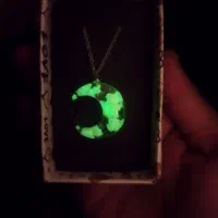 گردنبند ماه و ابر شبتاب اماده فروش