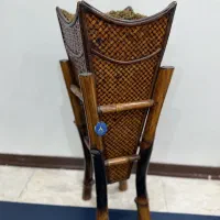 گلدان چوبی کنارسالنی بامبو