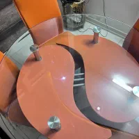 یک ست ۴ تایی مبل روکش چرم