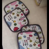 دوخت سرویس اشپزخانه با پارچه با کیفیت وتضمینی|سفره، حوله، دستمال آشپزخانه|خرم‌آباد, |دیوار