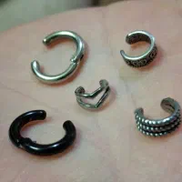 گوشواره فیک . ایرکاف اسپرت . استیل|بدلیجات|لاهیجان, شیشه گران|دیوار