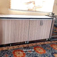 کابینت ام دی اف با سینک و آبچکان سالم و تمیز|مصالح و تجهیزات ساختمان|قرچک, میرزائی شمالی|دیوار