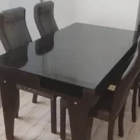 میز ناهارخوری چوبی|میز و صندلی غذاخوری|داراب, |دیوار