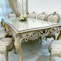 مبلمان و جلومبلی بهمراه ناهارخوری ۸ نفره سوپرراش