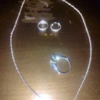زنجیر بچگونه گوشواره و انگشتر