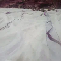 پرده حریر به همراه کتیبه|پرده، رانر، رومیزی|مشهد, سرافرازان|دیوار