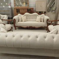 مبل کلاسیک سلطنتی افسون مدل ۸نفره چستر دار آدرینا|مبلمان خانگی و میز عسلی|شیراز, دوکوهک|دیوار