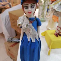 فروش عروسک باربی خمیری صنایع دستی|مجسمه، تندیس، ماکت|یزد, |دیوار