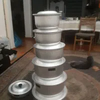 قابلمه ۱۴ پارچه نو برند شعبانی قدیمی ضخیم جهیزیه