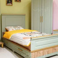 سرویس خواب یک نفره تخت کمدنوجوان میزتحریرآرایش تک