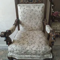 مبل ۹نفره سلطنتی چوب گردو|مبلمان خانگی و میز عسلی|مشهد, رضاشهر|دیوار