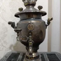 سماورذغالی کلکسیونی عتیقه نماد رضاشاه