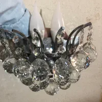 لوستر دیواری کریستال ۲ شاخه