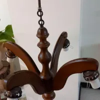 لوستر چوبی ۴ شاخه
