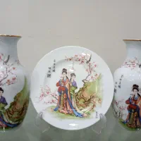 ست گلدان و بشقاب