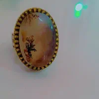 انگشتر شجر کمیاب با رکاب نقره