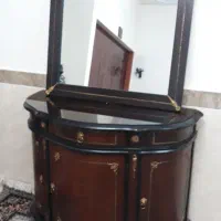 آیینه وکنسول چوب راش|بوفه، ویترین، کنسول|کرمانشاه, |دیوار