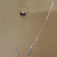 گردنبند و انگشتر عقیق