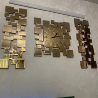 ساعت دیواری اینه ای ۳ تیکه کاملا سالم و در حد