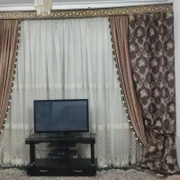 پرده کامل با کتیبه عالی دوسال نصب|پرده، رانر، رومیزی|جهرم, |دیوار