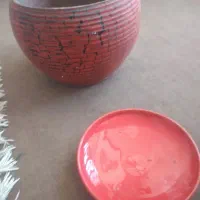 گلدان سفالی|گل مصنوعی|یاسوج, |دیوار