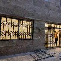 آکاردئون ورودی آپارتمان محافظ و حفاظ پنجره