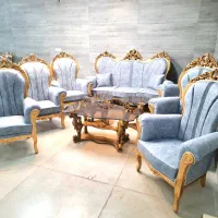 مبل استیل ۹ نفره با پارچه نو رویال|مبلمان خانگی و میز عسلی|اصفهان, جلالیه|دیوار