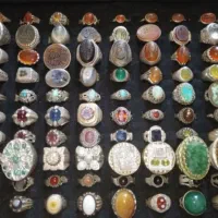 انگشتر نقره مردانه زنانه، عقیق، یاقوت، فیروزه، خطی|جواهرات|بومهن, |دیوار