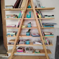 دکور نردبان چوبی