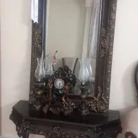 آینه شمعدان جنس چوب