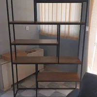 شلف 5 کتابخانه 6 طبقه 8 رگال2 چوب و فلز|کتابخانه، شلف، قفسه‌های دیواری|اصفهان, رهنان|دیوار