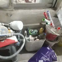 نردبان‌ سالم‌ پمپ‌ باد‌‌ و‌ کل‌ وسایلارو‌ با‌ هم|مصالح و تجهیزات ساختمان|میان ولایت, |دیوار