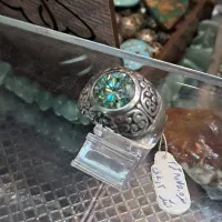 انگشتر نقره با الماس روسی