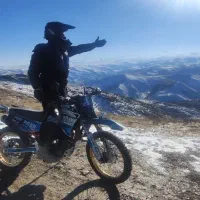 آموزش موتور سواری در طبیعت