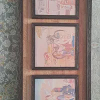 تابلو ، سه قاب کوچک در یک قاب بزرگ