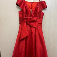 لباس مجلسی تافته مزون دوز سایز ۴۲ قرمز