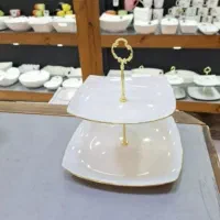 شیرینی خوری دو طبقه لب طلا
