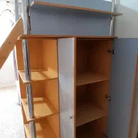 تخت دوطبقه MDF ضخیم + میز و کمد با طراحی مدرن|تخت و سرویس خواب|اصفهان, دارک|دیوار