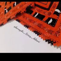 دوخت آینه کریشی و سرتوپ|لباس|بم, |دیوار