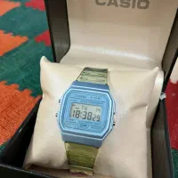 ساعت کاسیو آبی ترنزپرنت مدل casio F-91WS-2DF