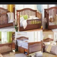 تخت کودک چوب|تخت و سرویس خواب|تهران, آهنگران (سراسیاب دولاب)|دیوار