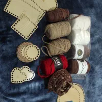 فروش مجموعه وسایل تریکو بافی، کفی چوبی و ...