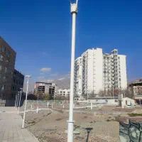 چراغ پارکی مازی نور مدل ساتلایت نور به پایه