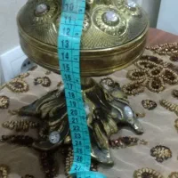 2عدد شکلات خوری برنجی به همراه آباژور|صنایع دستی و سایر لوازم تزئینی|قرچک, محمد آباد|دیوار