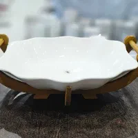 ظروف سرامیکی پایه چوبی|ظروف سرو و پذیرایی|یزد, |دیوار