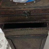 ست جا دستمال و سطل زباله چوبی|صنایع دستی و سایر لوازم تزئینی|اسفراین, |دیوار