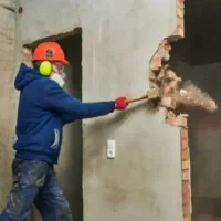 تخریب ساختمان داخلی و بیرونی کف و بدنه