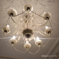 لوستر ۸شاخه در حد نو|لوستر و چراغ آویز|قم, باسکول|دیوار