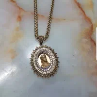 پلاک وزنجیر طلا نو